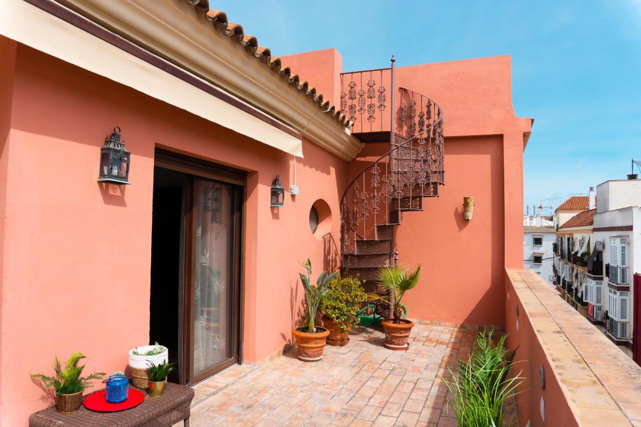 Atico Imperial Garaje Gratis Centrico Terraza Aire Acond Solarium 2 Banos Wifi A 1Minuto De La Plaza Cabildo Appartement Sanlúcar de Barrameda Buitenkant foto